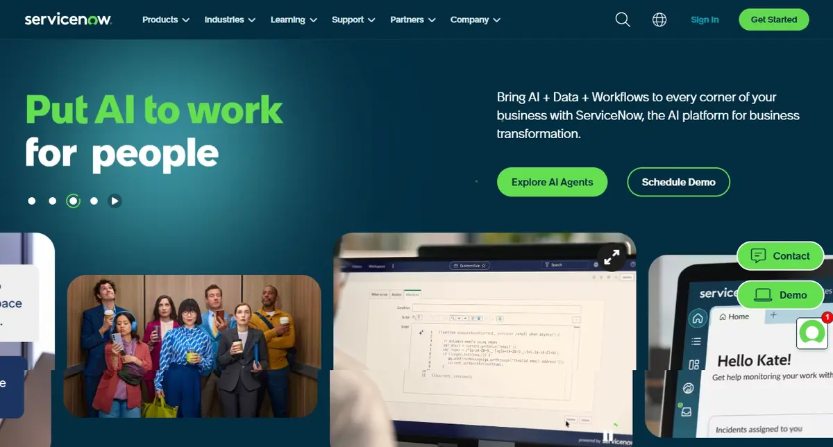 ServiceNow Official Website