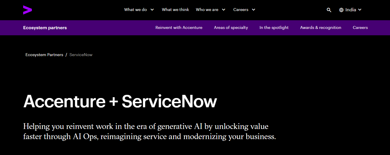 Accenture ServiceNow Partner