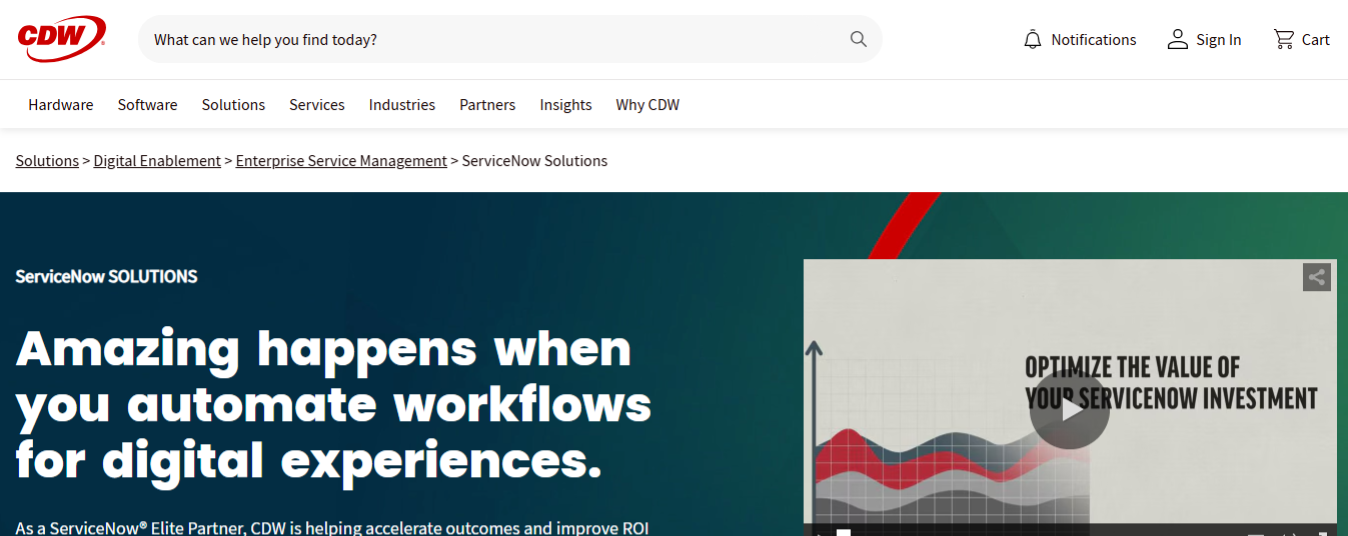 CDW ServiceNow Partner